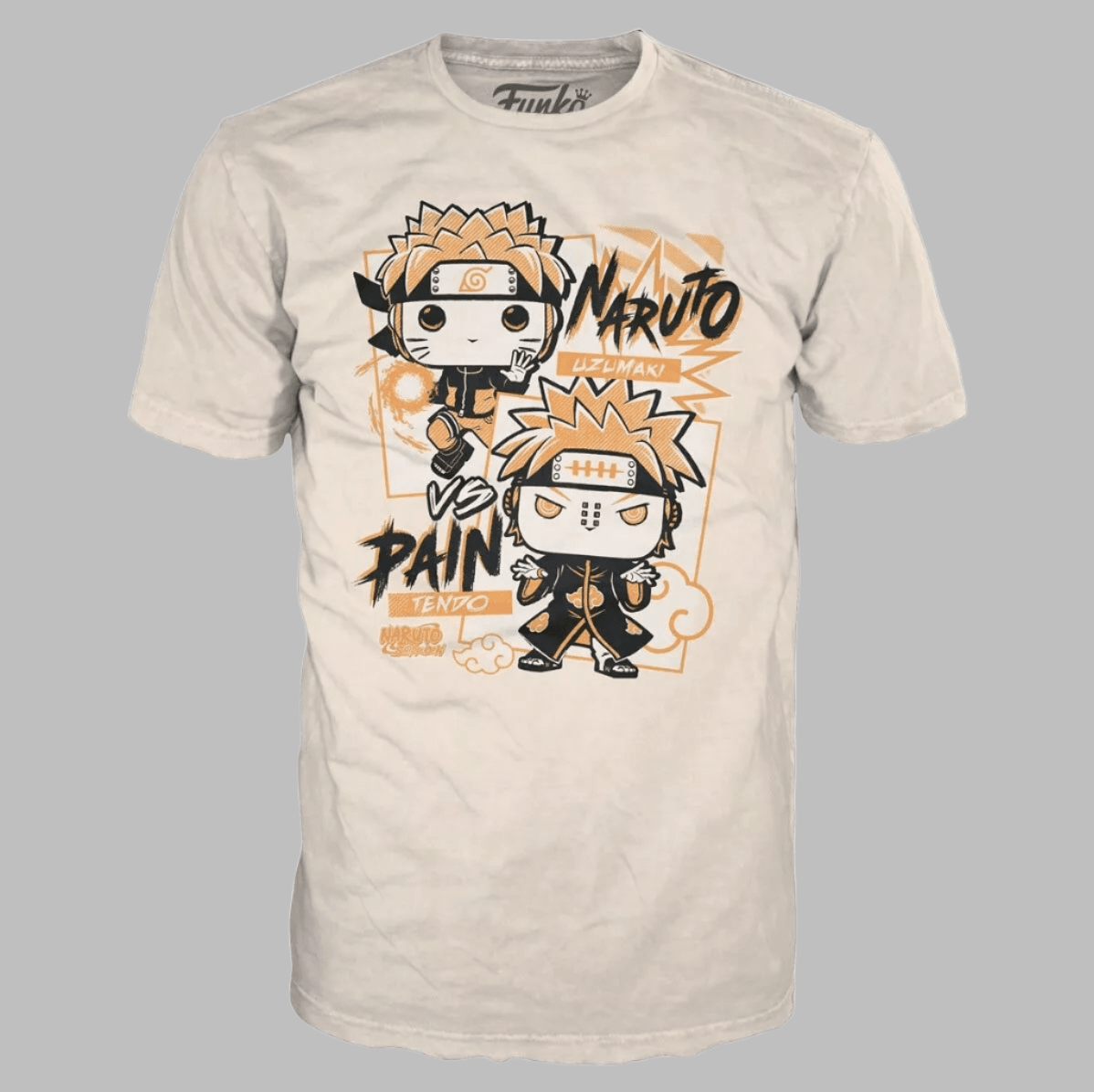 FUNKO Pop Naruto Shippuden Unisex T-Shirt SZ S Naruto vs Pain Boxed Tee - 