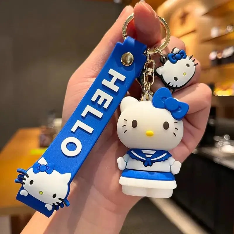 Sanrio Hello Kitty Key Chains, Kawaii Anime Cartoon Cinnamoroll Car Keychains Backpack Ornaments