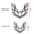 Engine Cover & Door Emblem Decal for Pontiac Firebird / Trans AM | Color Change Vinyl Sticker
