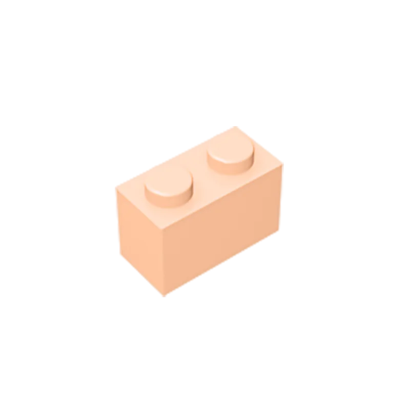 Educational Assemblage Gobricks Brick 1 x 2 without Bottom Tube | Compatible with Lego 3004 3065 35743