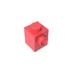 Gobricks GDS-635 BRICK 1X1 W. 1 KNOB | Single Side Bump Building Block Compatible with Lego 87087