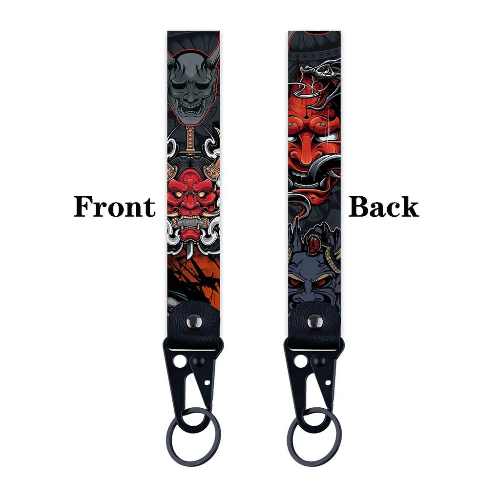 Samurai Cat Keychain | Unique Car and Motorcycle Key Ring Gift