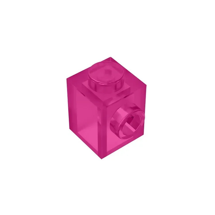 Gobricks GDS-635 BRICK 1X1 W. 1 KNOB | Single Side Bump Building Block Compatible with Lego 87087
