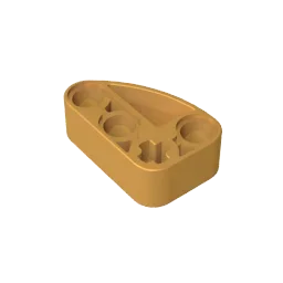 Gobricks GDS-2016 Technical Beam 2 x 3 L-Shape with Quarter Ellipse Thick | Building Blocks Toy Compatible with Lego 71708