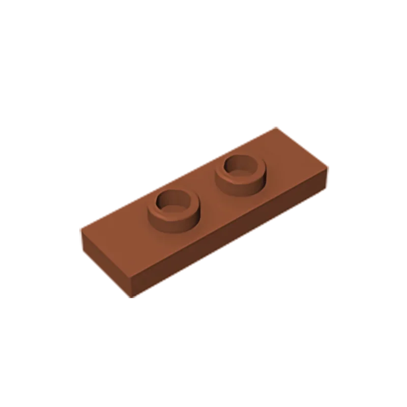 Gobricks GDS-1504 Plate, Modified 1 x 3 with 2 Studs (Double Jumper) | Compatible Building Block Piece