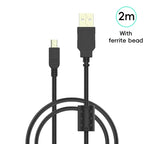 Data Frog USB A to Mini-B 5Pin Cable 1m/2m/3m | Charging & Data Sync for PSP, NDSi, PS3 & Wii U Pro