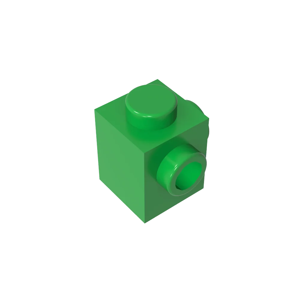 Gobricks GDS-1046 Modified Brick 1 x 1 with Studs on 2 Sides | Building Block for DIY