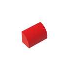 Gobricks GDS-M063 Curved Brick 1 x 2 x 1 No Studs | Compatible Building Block