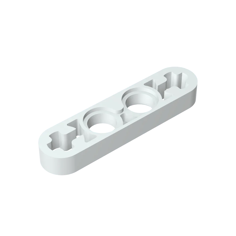 Gobricks GDS-690 Technical Liftarm Thin 1 x 4 with Axle Holes | Compatible Building Block Part 32449