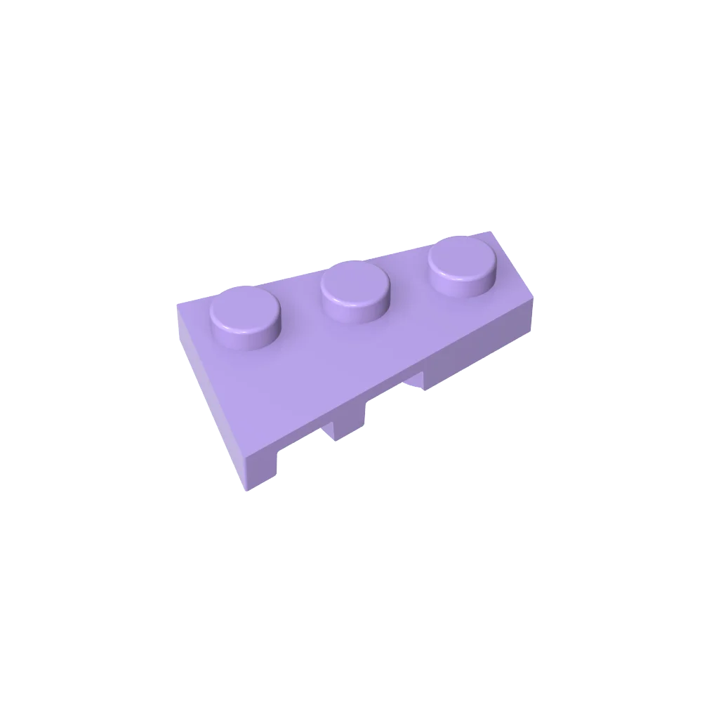 Gobricks GDS-547 Wedge Plate 3 x 2 Right | Compatible Building Block for DIY Creations