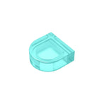 Gobricks Tile Round 1 x 1 Half Circle Extended | Compatible Brick Building Block