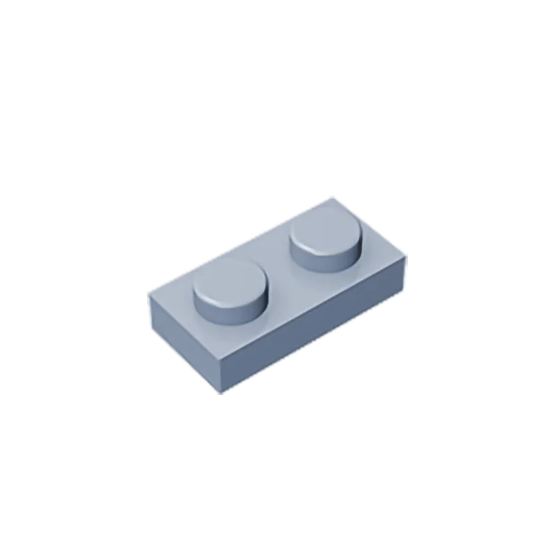Gobricks GDS-502 Plate 1 x 2 Compatible Building Blocks | 6225 Pieces for DIY Creations