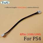 2Pcs Power Connector Cables For PS4 1000 1100 1200 | 5Pin 4Pin Host Power Line Cord Replacement