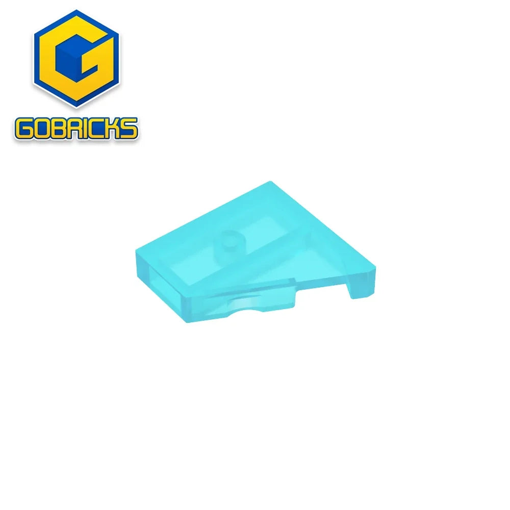 Gobricks GDS-2231 Tile Special 2 x 2 Pentagonal (Right) | Compatible Building Block for DIY and MOC