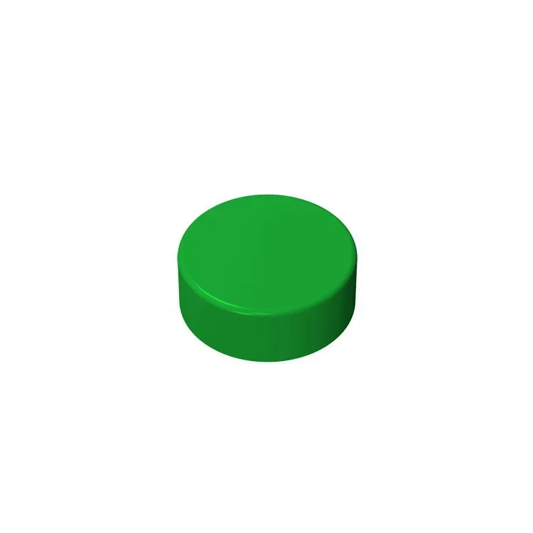 Gobricks GDS-612 Flat Tile 1x1 Round | Compatible Building Block