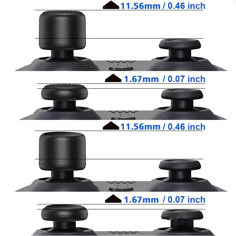 8-Piece Universal Silicone Thumbstick Grips | Anti-Slip Thumb Caps for PS4, PS5, Switch, Xbox Controllers