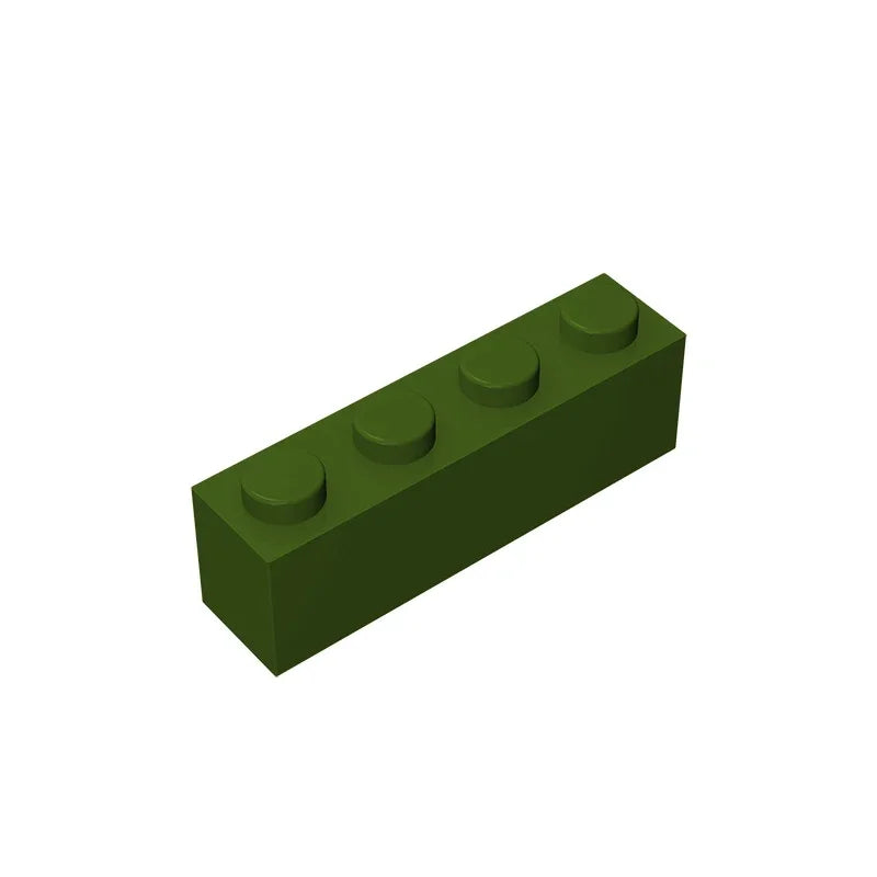 Gobricks GDS-534 Brick 1 x 4 without Bottom Tubes | Compatible Building Block Set