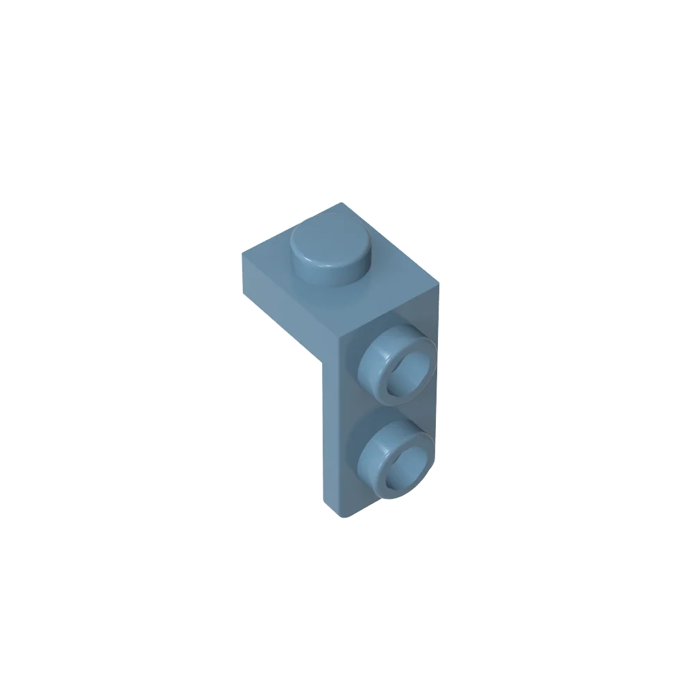 Gobricks Bracket 1 x 1 - 1 x 2 | Compatible Building Block