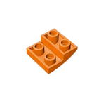 Gobricks GDS-1270 Slope, Curved 2 x 2 Inverted | Compatible with Lego 32803 Building Block