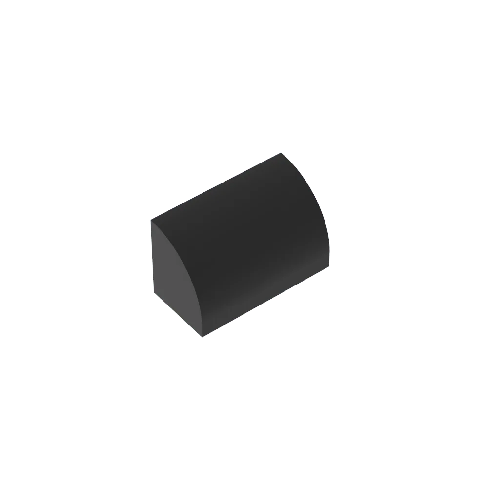 Gobricks GDS-M063 Curved Brick 1 x 2 x 1 No Studs | Compatible Building Block