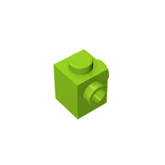Gobricks GDS-1046 Modified Brick 1 x 1 with Studs on 2 Sides | Building Block for DIY