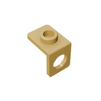 Gobricks GDS-1165 Minifig Neck Bracket with Back Stud | Thin Back Wall Building Block