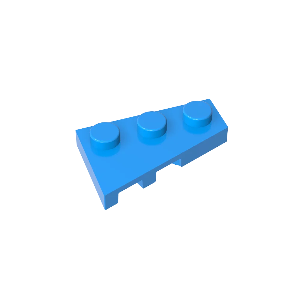 Gobricks GDS-547 Wedge Plate 3 x 2 Right | Compatible Building Block for DIY Creations
