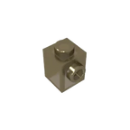 Gobricks GDS-635 BRICK 1X1 W. 1 KNOB | Single Side Bump Building Block Compatible with Lego 87087