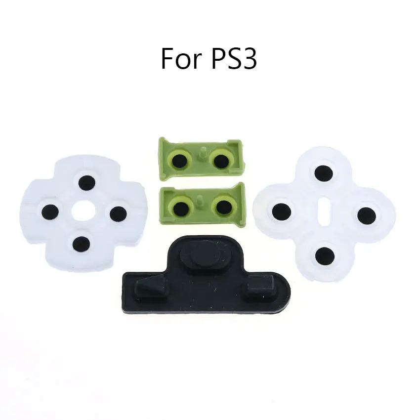 Universal Conductive Rubber Pad Set | Compatible with PS5 V1 V2 PS4 Pro Slim PS3 PS2 Controllers