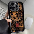 Luxury Fashion East Dragon Soft Phone Case for Samsung Galaxy S24 Ultra S23FE S22 S21 Plus A54 A55 A53 A15 A35 A14 A34 A32 Cover