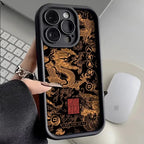 Luxury Fashion East Dragon Soft Phone Case for Samsung Galaxy S24 Ultra S23FE S22 S21 Plus A54 A55 A53 A15 A35 A14 A34 A32 Cover