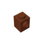 Gobricks GDS-635 BRICK 1X1 W. 1 KNOB | Single Side Bump Building Block Compatible with Lego 87087