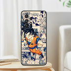 Anime Goku phone cases for Samsung A53 A52 A33 A32 A51 A71 A21S A13 A73 A50 A22 A23 A03 A72 A54 A12 5G Black Phone Case