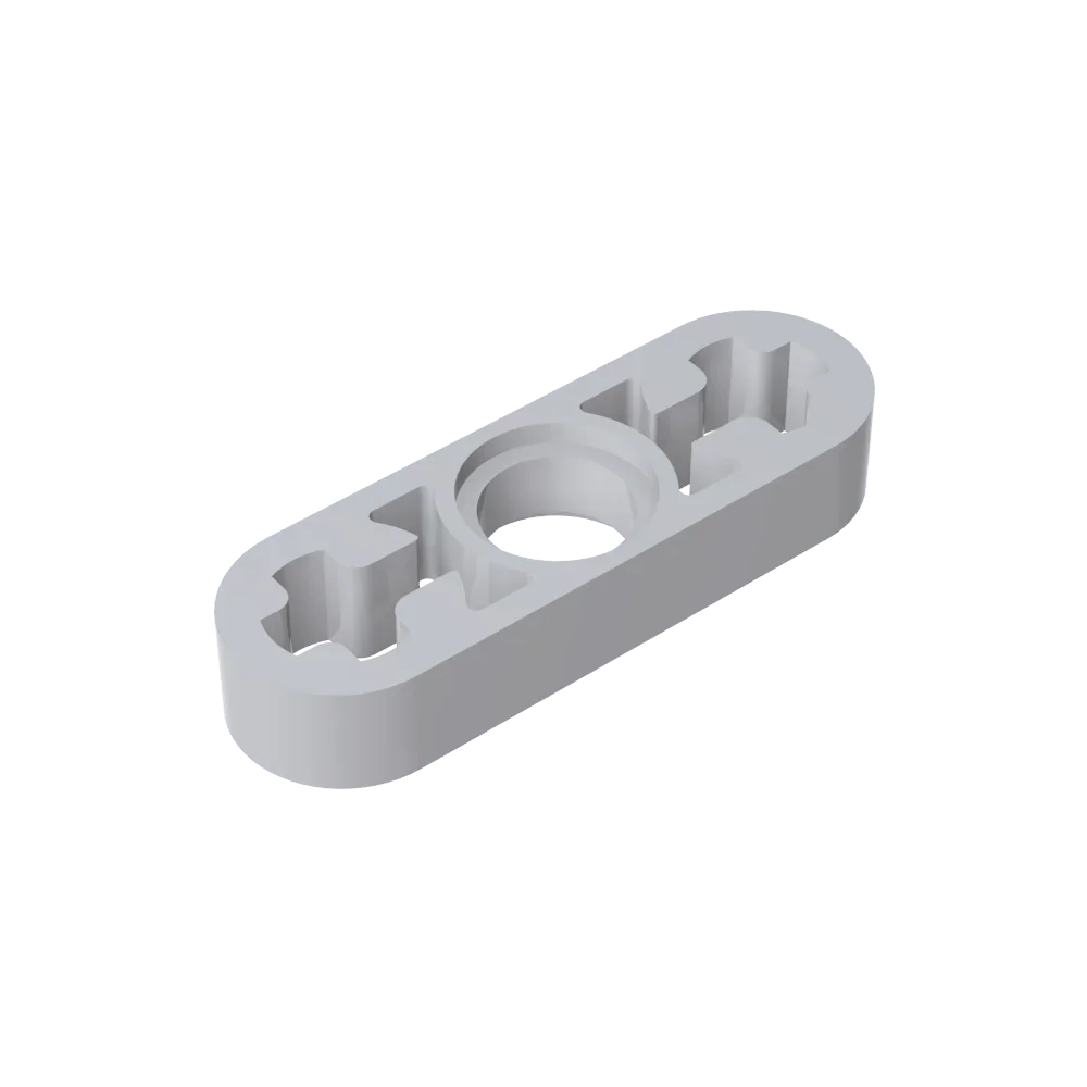 Gobricks GDS-689 Technical Liftarm Thin 1 x 3 | Building Block with Axle Holes Compatible with Lego 6632