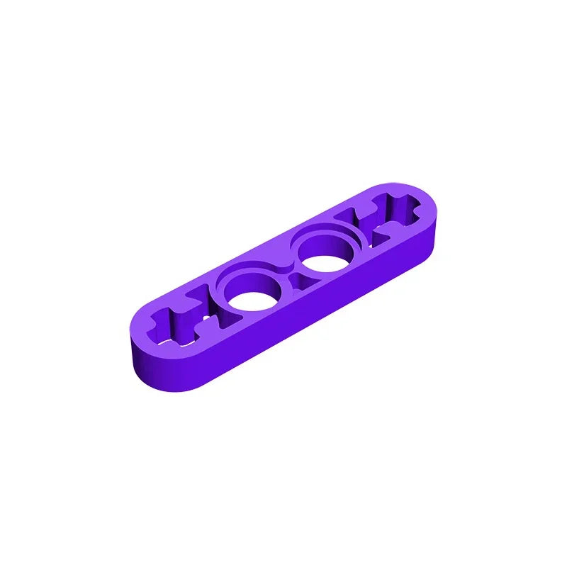 Gobricks GDS-690 Technical Liftarm Thin 1 x 4 with Axle Holes | Compatible Building Block Part 32449