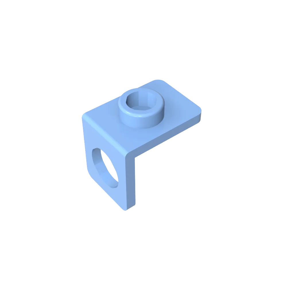 Gobricks GDS-1165 Minifig Neck Bracket with Back Stud | Thin Back Wall Building Block