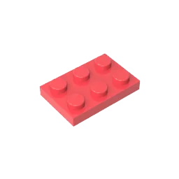 Gobricks GDS-510 Plate 2 x 3 | Compatible Building Block for DIY Projects