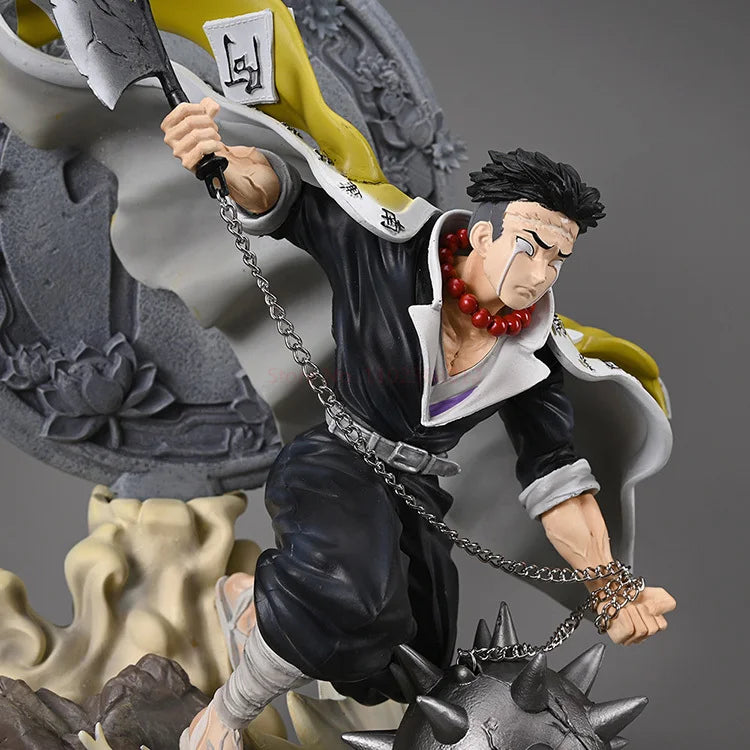 Himejima Gyomei Anime Figure, Demon Slayer Action Figurines PVC Large Statue 41 CM