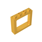 Gobricks Window 1 x 4 x 3 Train with Shutter Holes and Solid Studs on Ends | Compatible Building Block