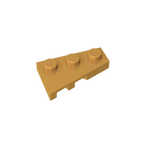 Gobricks GDS-547 Wedge Plate 3 x 2 Right | Compatible Building Block for DIY Creations