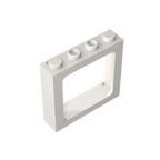 Gobricks Window 1 x 4 x 3 Train with Shutter Holes and Solid Studs on Ends | Compatible Building Block