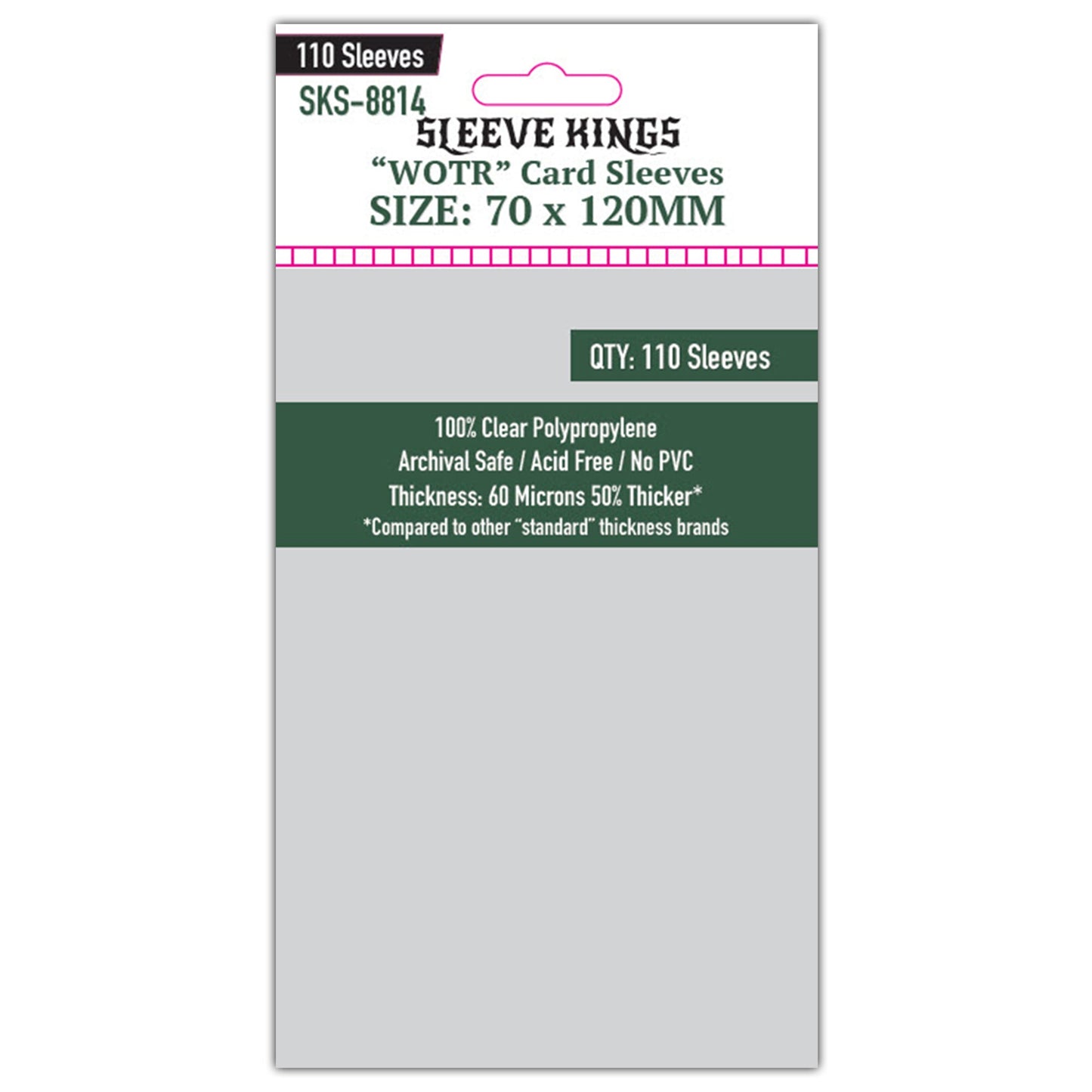 "Betrayal At House on the Hill" Compatible Sleeves (58x108mm) 110 Pack, 60 Micron, SKS-8822