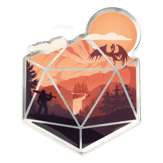 Enamel Pin: D20 Hero - 