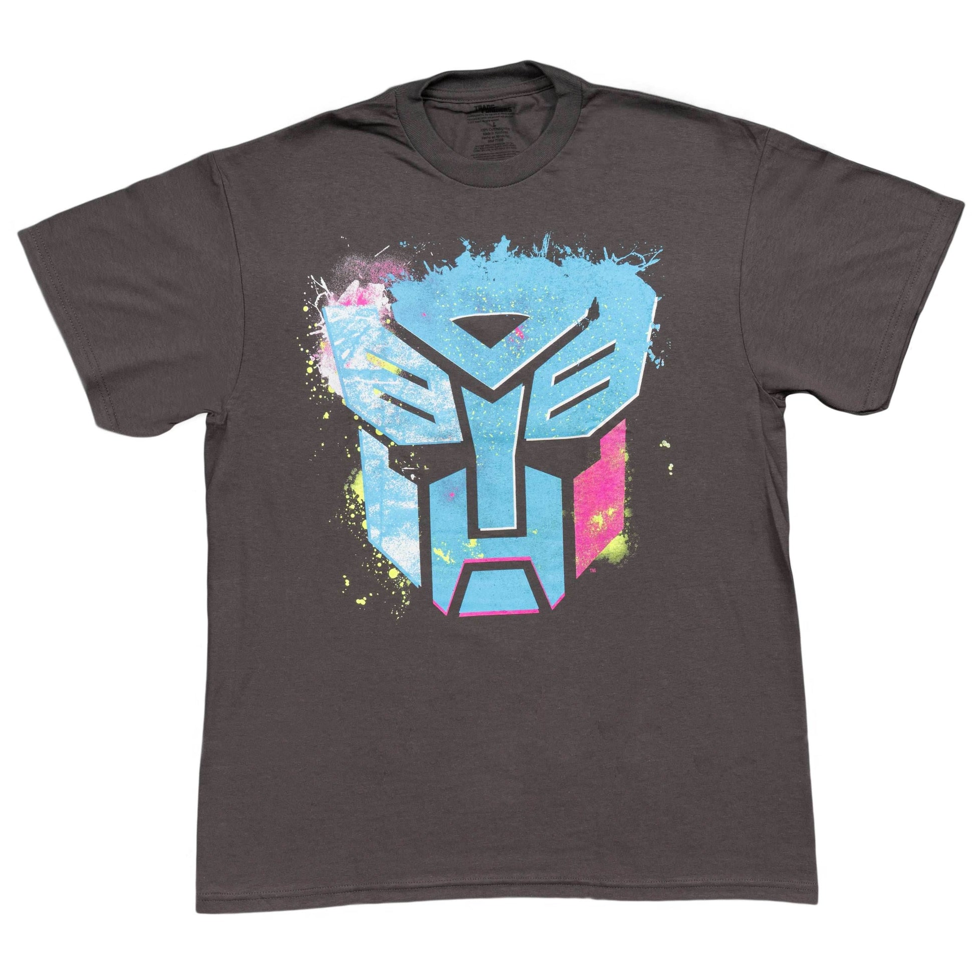 Transformers Autobots Splattered Paint Charcoal T-Shirt - S