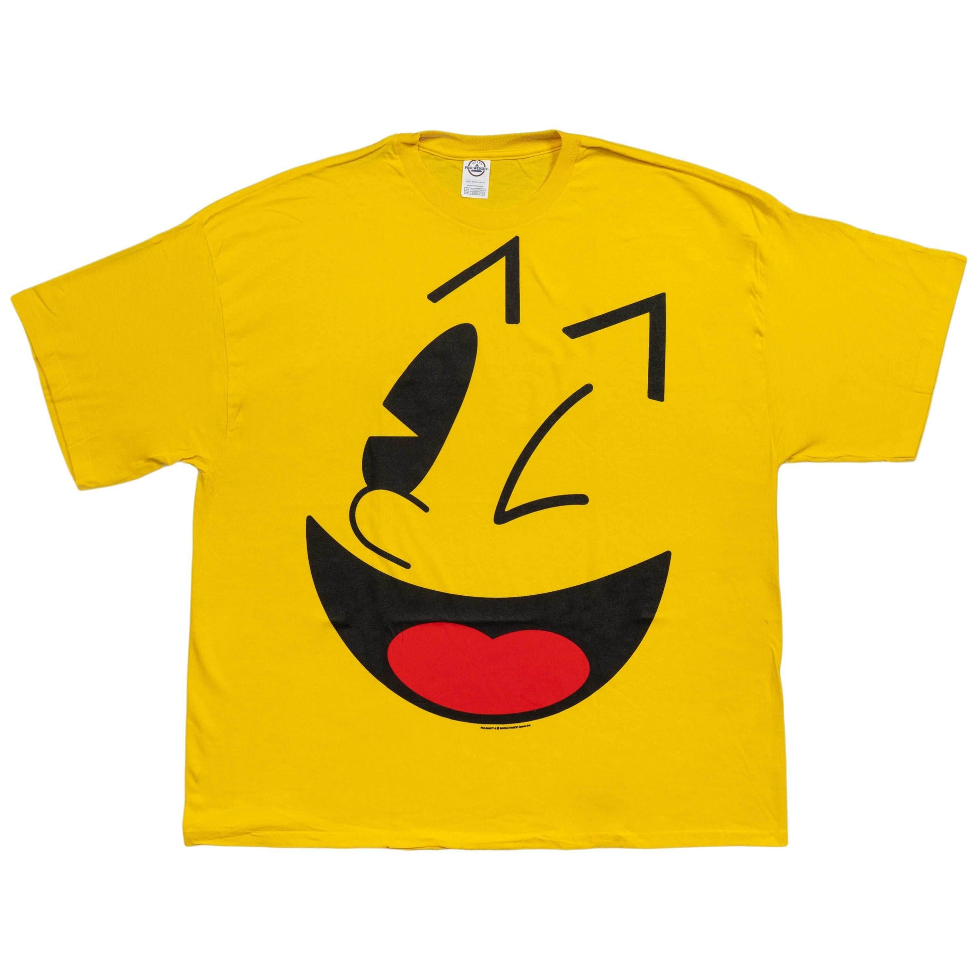 Pac-Man Big Face Yellow T-shirt- - 3XL