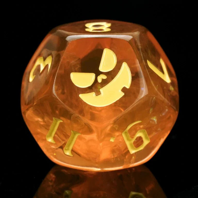 Kickstarter Dice — Pumpkin Jack Resin Dice Set