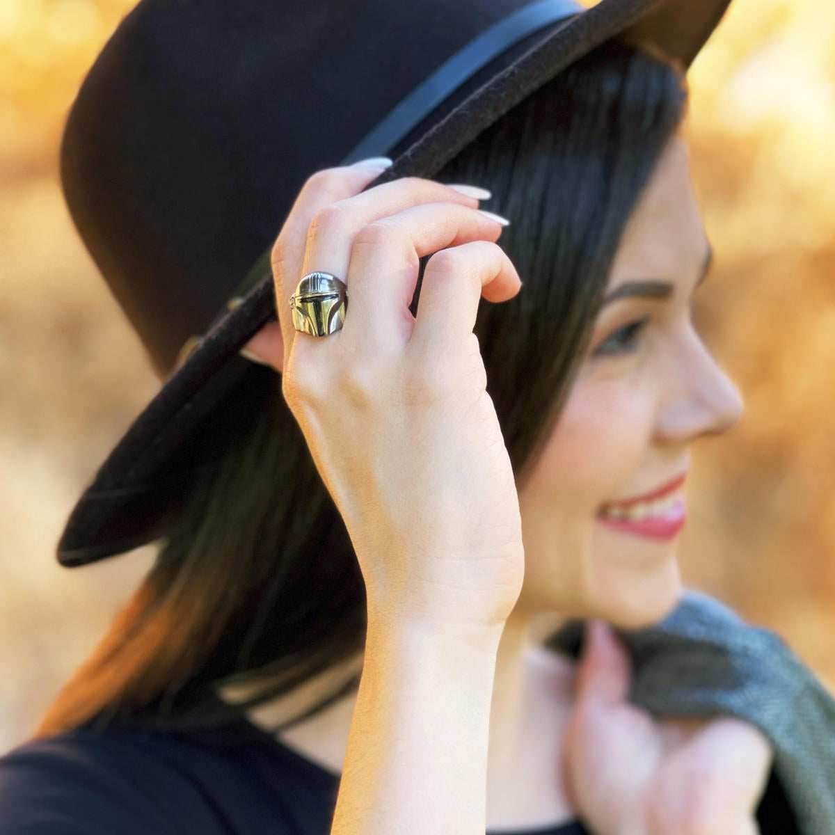 Star Wars X RockLove The Mandalorian Helmet Ring - Size 6