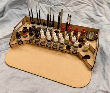 Painting Station - 26mm V2, For Vallejo and Army Painter Style Dropper Bottles - 