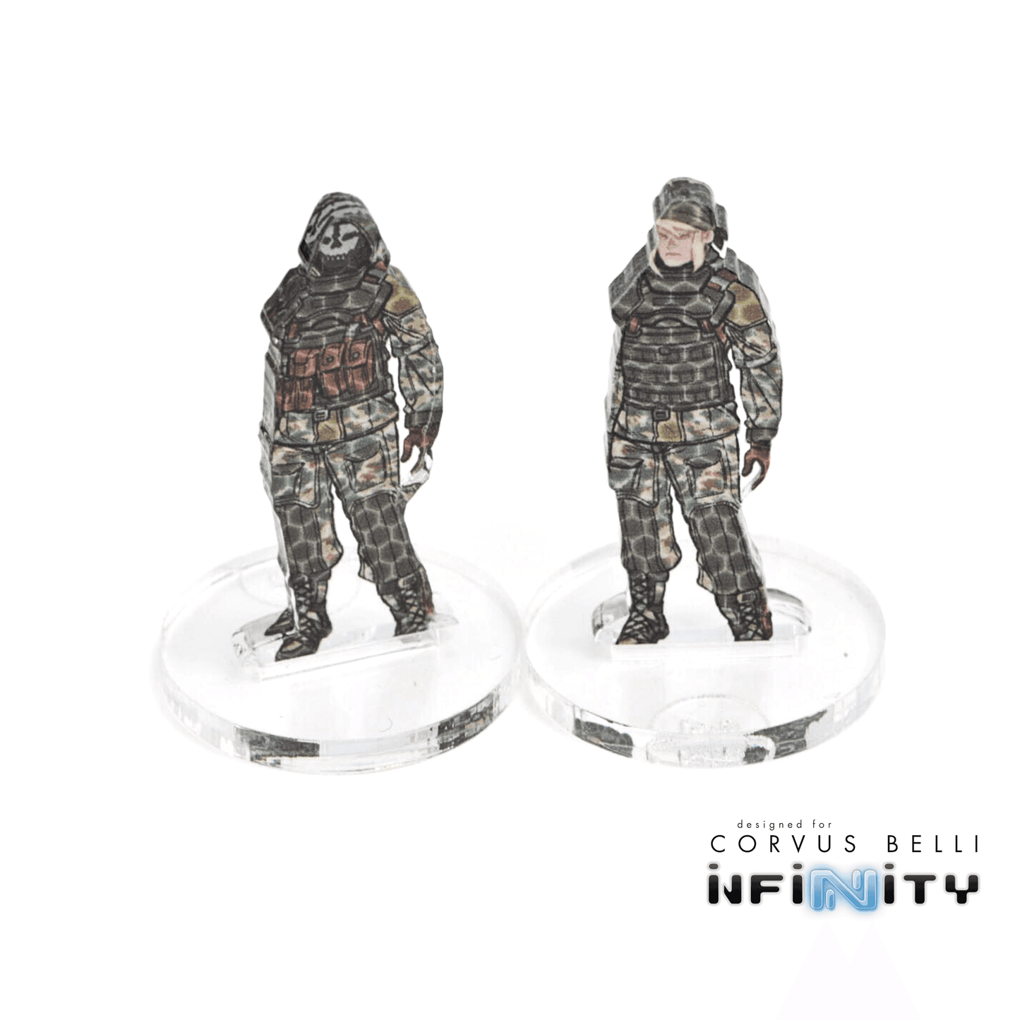 Infinity 3D Markers: Strelok (2x 25mm Camo -3, Decoy -1) - Actual, Decoy -1