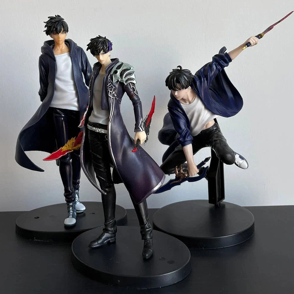 Sung Jin-Woo Anime Figure Solo Leveling Action Figurines Shadow King Desktop Collectible Display Toy